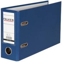 Falken Ordner A5 75 mm Blauw 11285780 Karton, PP (Polypropeen) Liggend