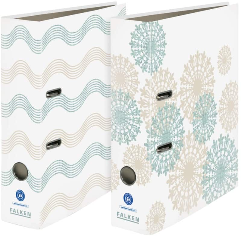 Falken Pure Green Breed Ordner A4 80 mm Kleurenassortiment 24001000000F Kunststof  10 Stuks