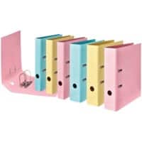 Falken Breed Ordner A4 80 mm Kleurenassortiment 2 Ringen 15081382000F Karton, PP (Polypropeen) 10 Stuks