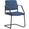 Mayer Sitzmöbel Stapelbare stoel Stof Vaste armleuning Blauw 2518 590 x 560 x 830 mm Pak van 2
