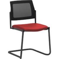 Mayer Sitzmöbel Stapelbare stoel Stof Kersenrood 2519 490 x 560 x 830 mm Pak van 2