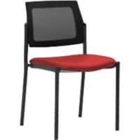 Mayer Sitzmöbel Stapelbare stoel Stof Kersenrood 2519 490 x 560 x 830 mm Pak van 2