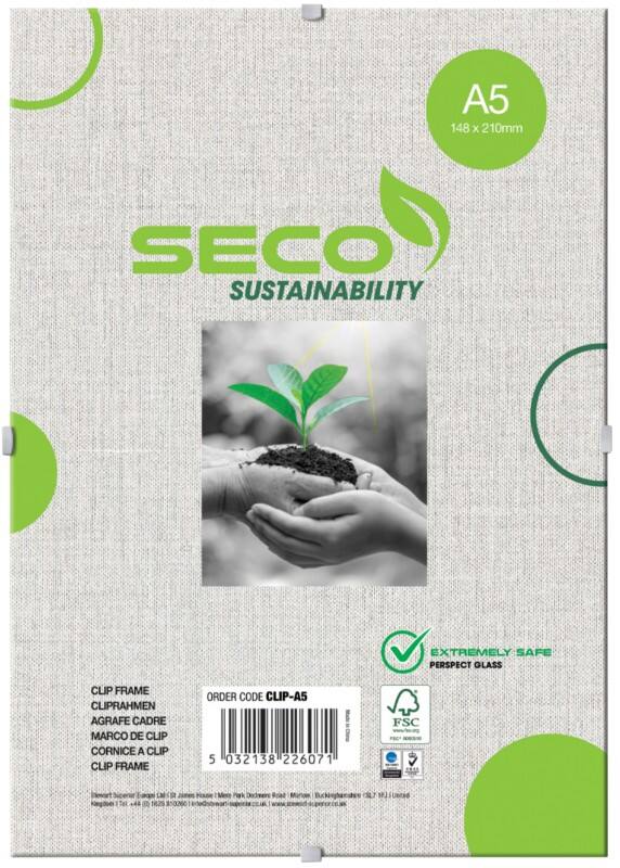 Seco A5 Klemlijst Transparant Clip A5 14,8 (B) x 21 (H) cm