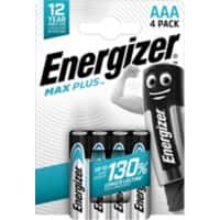 Energizer Alkaline Batterijen Max Plus AAA LR03 1200 mAh 1,5 V Pak van 4