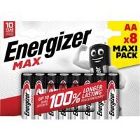 Energizer Alkaline Batterijen Max AA LR6 2550 mAh 1.5V Pak van 8
