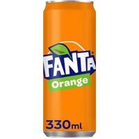 Fanta Orange 330 ml Verpakking van 24 blikjes