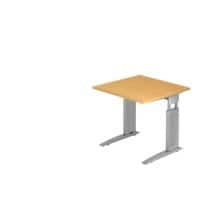 Hammerbacher Bureau US08 80X80CM Beuken, zilver