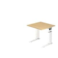 Hammerbacher Bureau US08 80X80CM Ahorn, wit