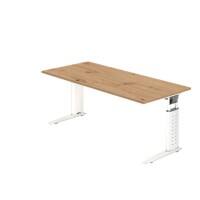 Hammerbacher Bureau US19 Eiken, wit 1.800 x 800 x 680 mm