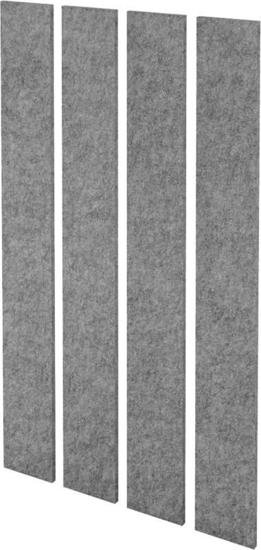 Hammerbacher Akoestische wandelementen VAWP200 Grijs 250 mm x 250 mm x 2000 mm