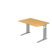 Hammerbacher Bureau US12 120X120CM Beuken, zilver