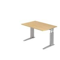 Hammerbacher Bureau US12 120X120CM Ahorn, zilver