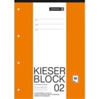 BRUNNEN Kieser Schrijfblok A4 Lin2 Lijmbinding 50 Vellen