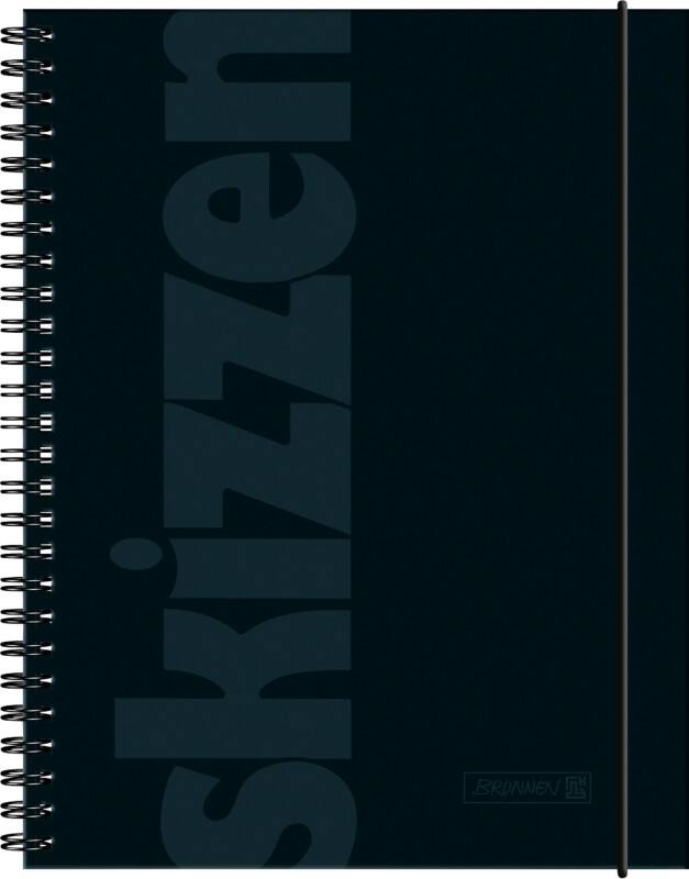 BRUNNEN Schetsboek A5 110 g/m² Mat Zwart 48 Vellen