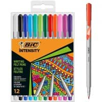 BIC Intensity Viltstiften 0,8 mm Kleurenassortiment 12 Stuks