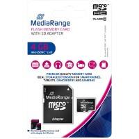 MediaRange microSDHC-kaart 4 GB Class 10
