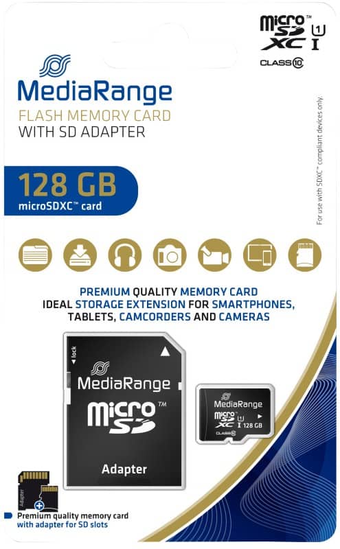 MediaRange MicroSDXC-kaart 128 GB Class 10