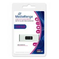 MediaRange USB-stick MR918 zilver, 128 GB, zwart