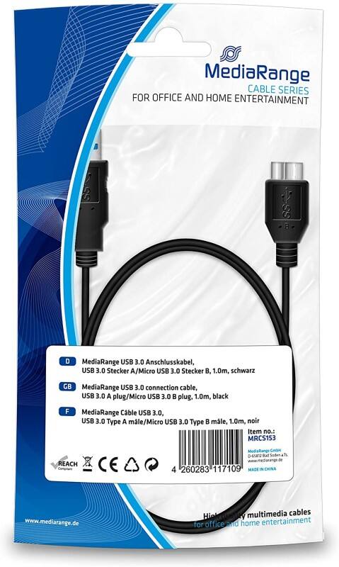 MediaRange Kabel MRCS153 Zwart