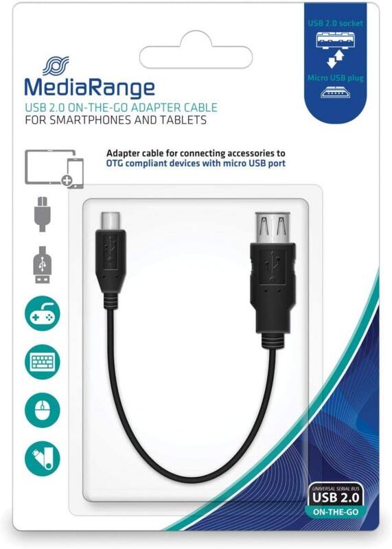 MediaRange Kabel MRCS168 Zwart