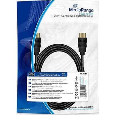 MediaRange HDMI-kabel MRCS198 Zwart
