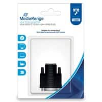 MediaRange VGA naar DVI-adapter DVI-I 24+5-Pin Male VGA Female Zwart