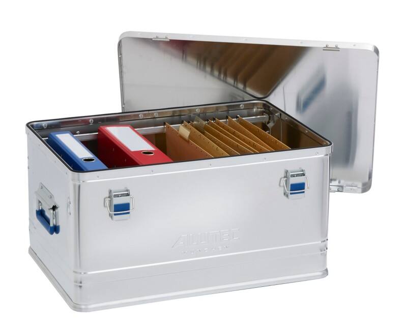 ALUTEC OFFICE Opbergkist 74 l Grijs 630 x 430 x 325 mm