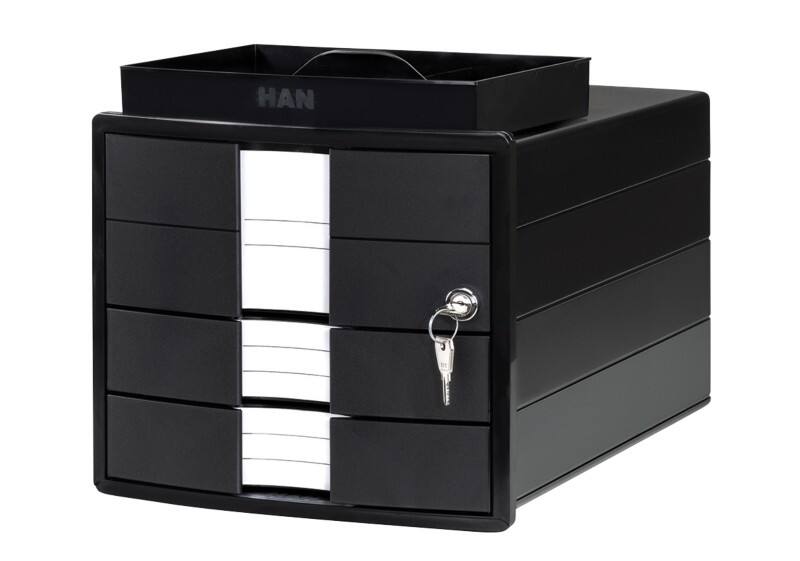 HAN IMPULS Ladeblok PS (polystyreen) Zwart 3 Lades 28 x 36,7 x 23,5 cm