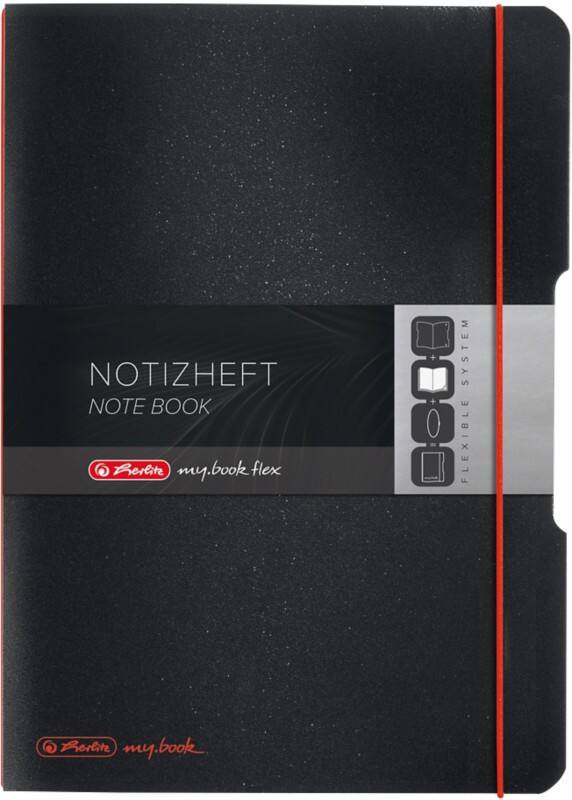 herlitz My.book Schrift A4 Geruit PP Zwart Geperforeerd