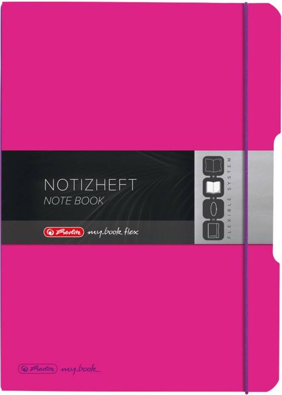 herlitz My.book Schrift A4 Geruit PP Roze Geperforeerd
