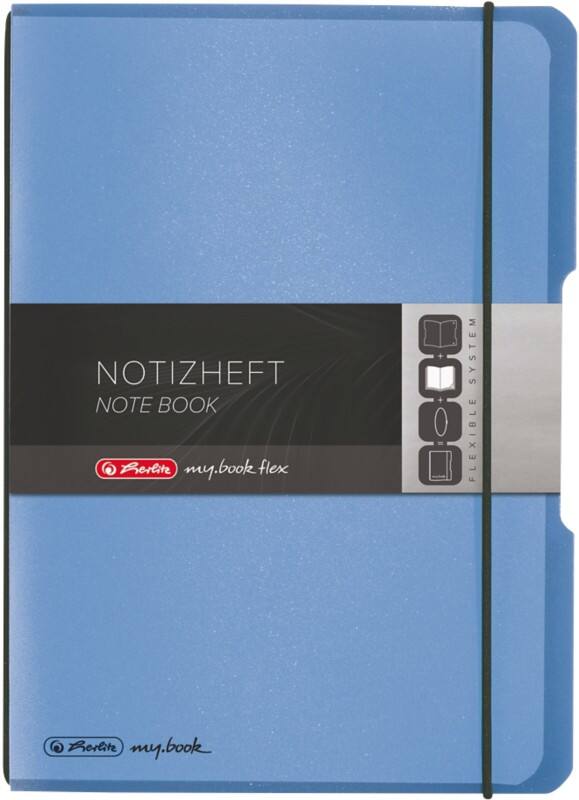 herlitz My.book Schrift A5 Geruit PP Lichtblauw Niet geperforeerd 80 Pagina's