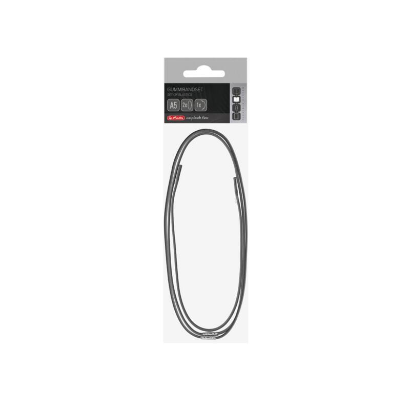 herlitz Elastiek A5 Grijs 3 Stuks