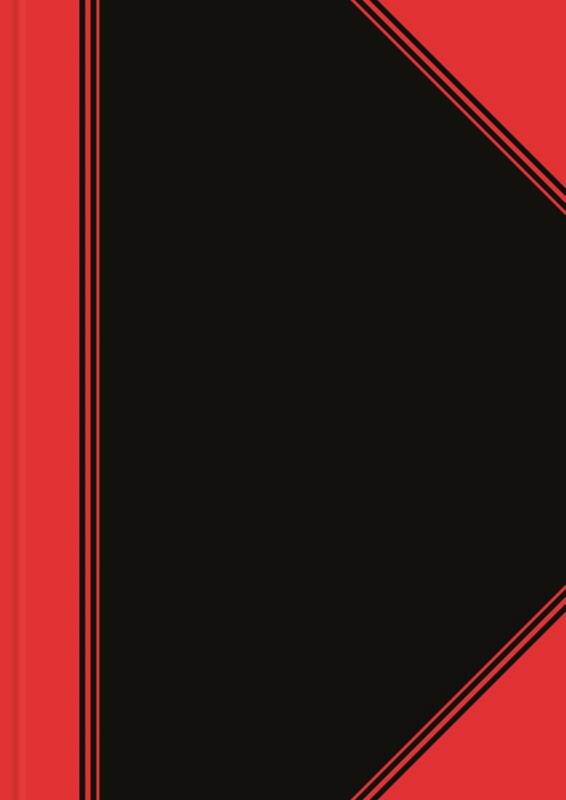 Bantex Boeken & Pads Schrijfblok A4 Geruit Gebonden Rood, Zwart 96 Vellen