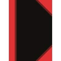 Bantex schrift A4 96 vel 70gsm zwart, rood geruit