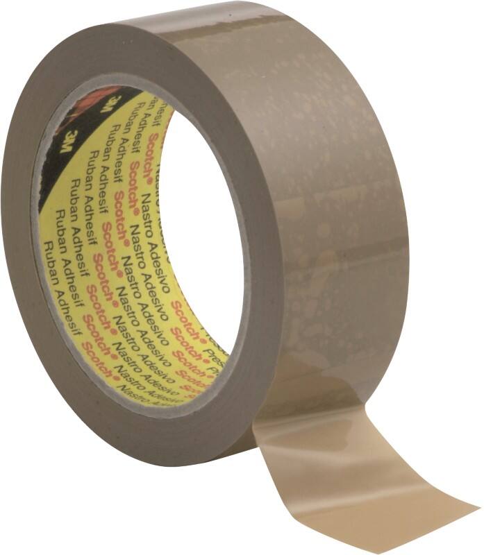 Scotch Afdichttape N/A Bruin 50 mm (B) x 66 m (L) PVC-rug met een lijmlaag van natuurlijke hars Low Noise 6 Stuks