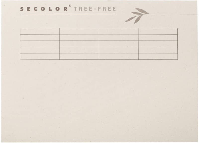 Djois Tree-Free Dossiermap A4 Crème Karton 100% gerecycled 226 grams 225 g/m² 10 Stuks