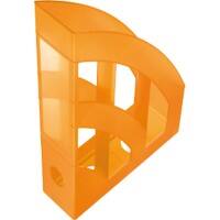 helit Tijdschriftencassette PS Oranje, doorschijnend 24,8 x 32 cm Pak van 4