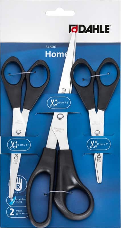 Dahle DAHLE OFFICE  Schaar 255 mm Staal Zwart 3 Stuks