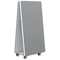 Nobo Move & Meet Mobiel whiteboard Magnetisch Gelakt staal Dubbel 90 (B) x 180 (H) cm