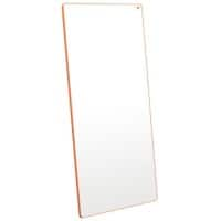 Nobo Move & Meet Systeem Draagbaar Whiteboard 1915565 Gelakt Staal 90 x 180 cm Wit, Oranje