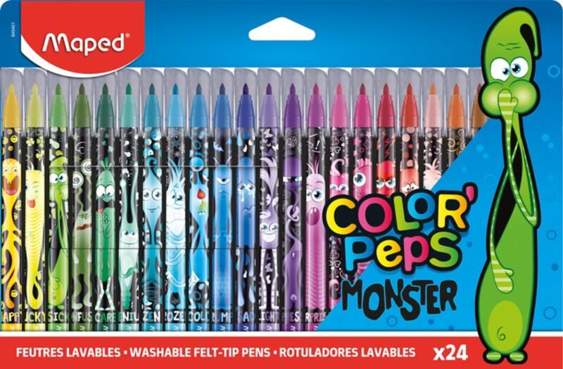Maped Viltstift Viltstift  -   Kleurenassortiment 845401 24 Stuks