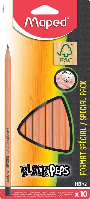 Maped Potlood 850046FC HB 10 Stuks
