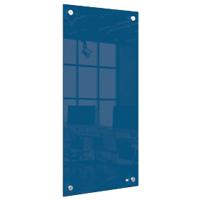 Nobo Small Whiteboard-paneel voor wandmontage 1915607 Drooguitwisbaar Glas Frameloos oppervlak 300 x 600 mm Blauw