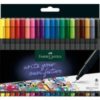 Faber-Castell Fineliner Grip 151620 Kleurenassortiment Grijs 20 Stuks