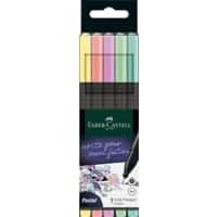 Faber-Castell Fineliner Grip 151602 Kleurenassortiment Grijs 5 Stuks