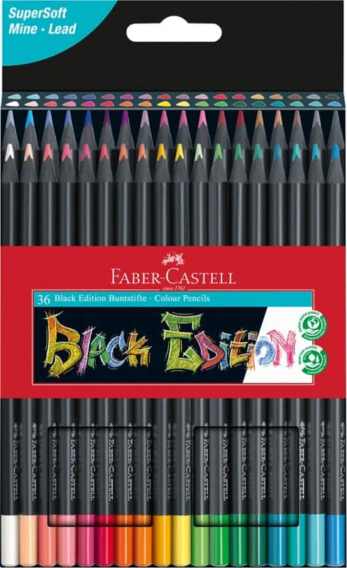 Faber-Castell Black Edition Kleurpotloden Kleurenassortiment 36 Stuks