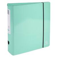 Exacompta Aquarel Ordner A4 80 mm Pastelgroen 53767E Karton bedekt met pellic pap Glanzend