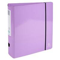 Exacompta Aquarel Ordner A4 80 mm Mauve 53768E Karton bedekt met pellic pap Glanzend