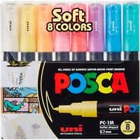 POSCA Lakmarker Kleurenassortiment Pastel Pak van 8