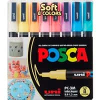 POSCA Lakmarker Kleurenassortiment Pastel Pak van 8